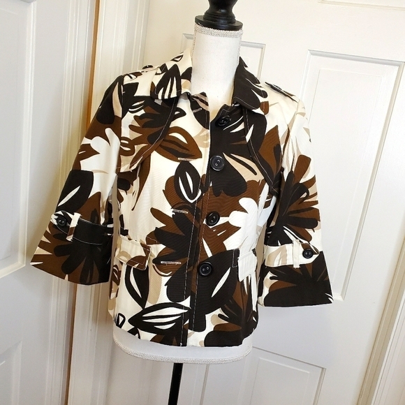 Rafaella Jackets & Blazers - Rafaella Petite Multicolored Blazer - Medi…